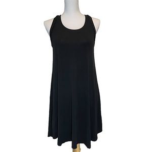 She & Sky Black Cotton Halter Dress. Size S